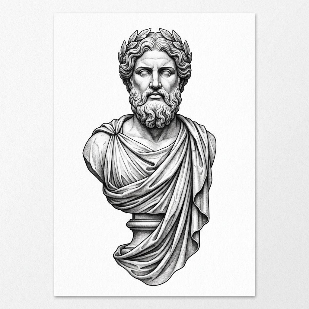 idée tatouage avant-bras statue grecque
