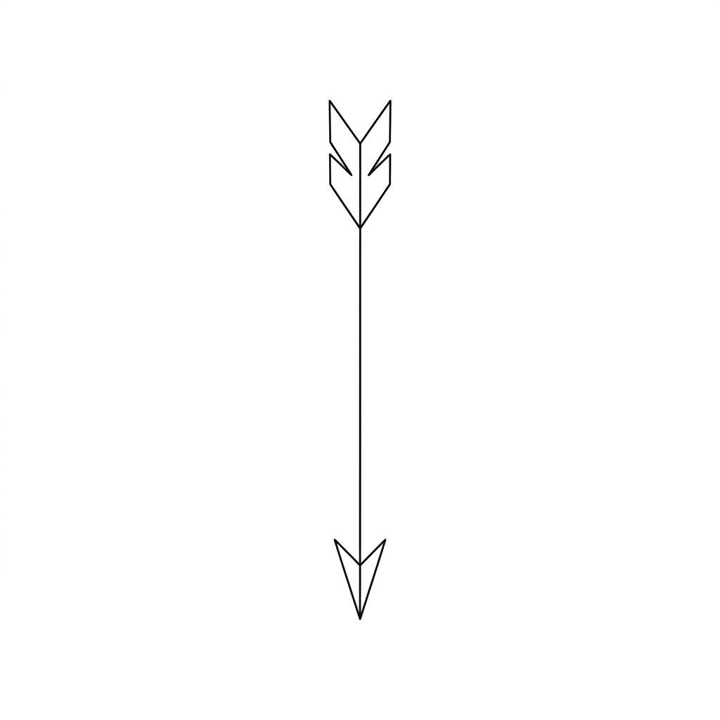 forearm-tattoo minimalist arrow