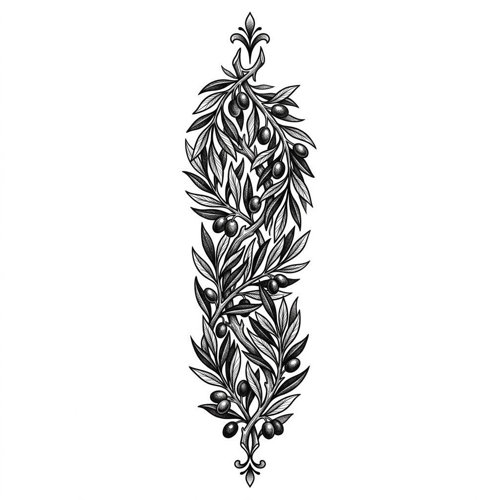 forearm-tattoo olive branch