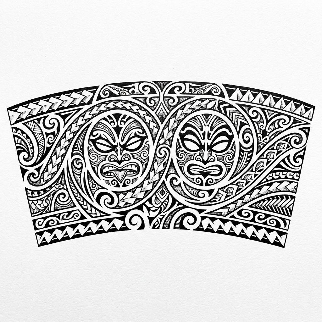 forearm-tattoo maori arm band