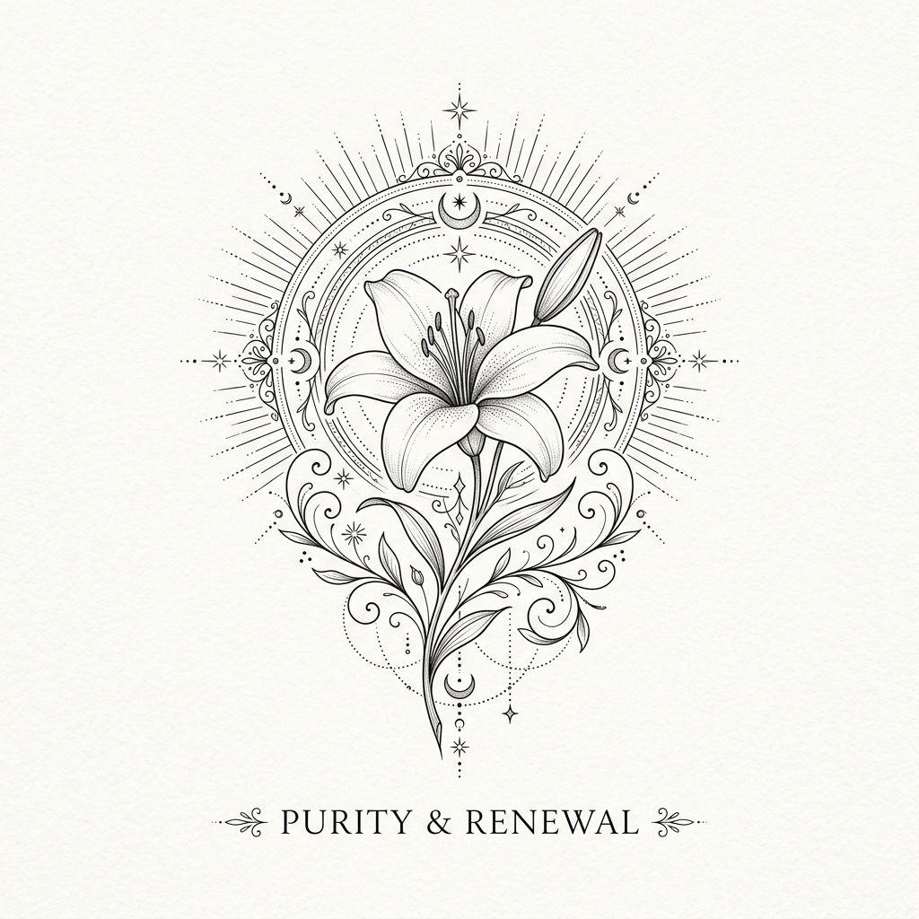 flower-tattoo spiritual lily