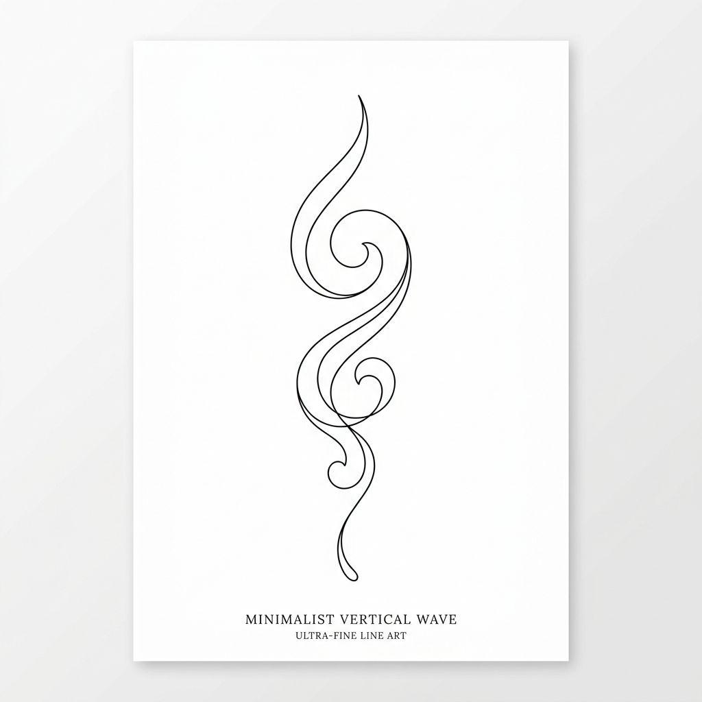 arm-tattoo minimalist wave