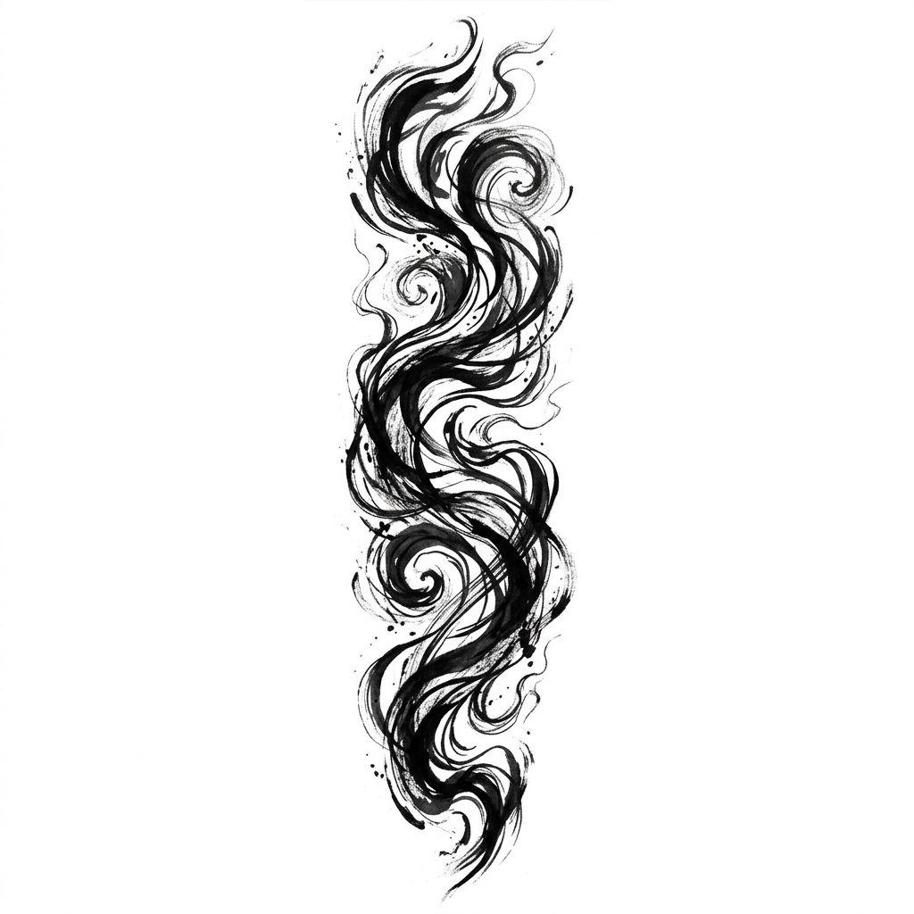 arm-tattoo abstract cloud