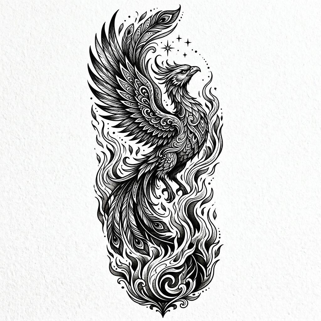 arm-tattoo premium phoenix sleeve
