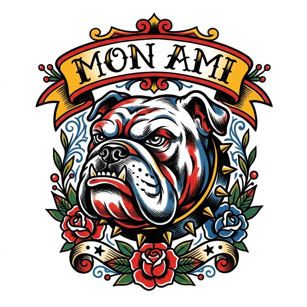 dog-tattoo old school dog