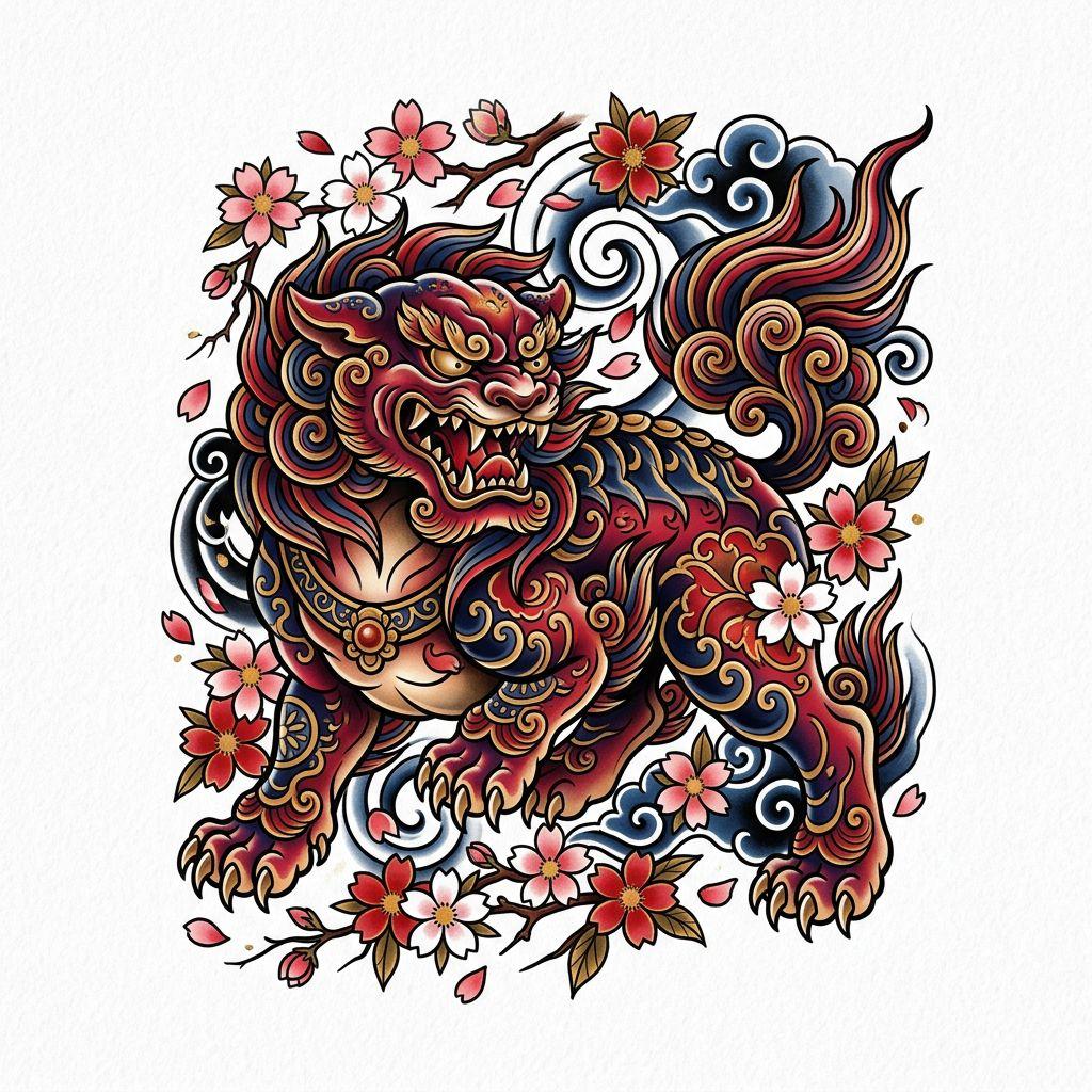 dog-tattoo japanese dog
