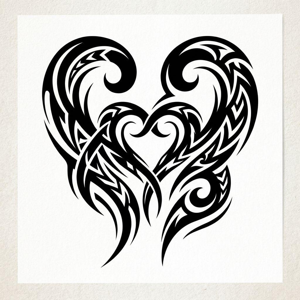 idée tatouage couple tribal moderne couple