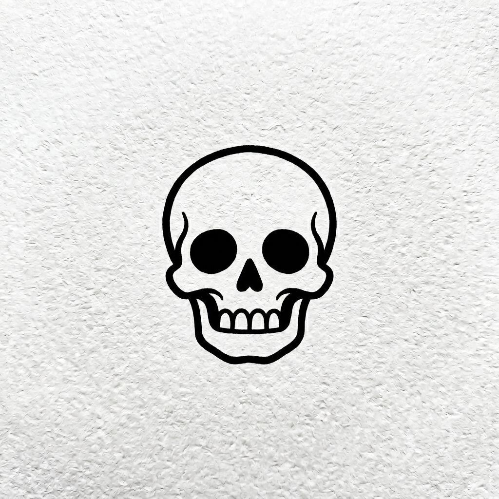 finger-tattoo memento mori skull