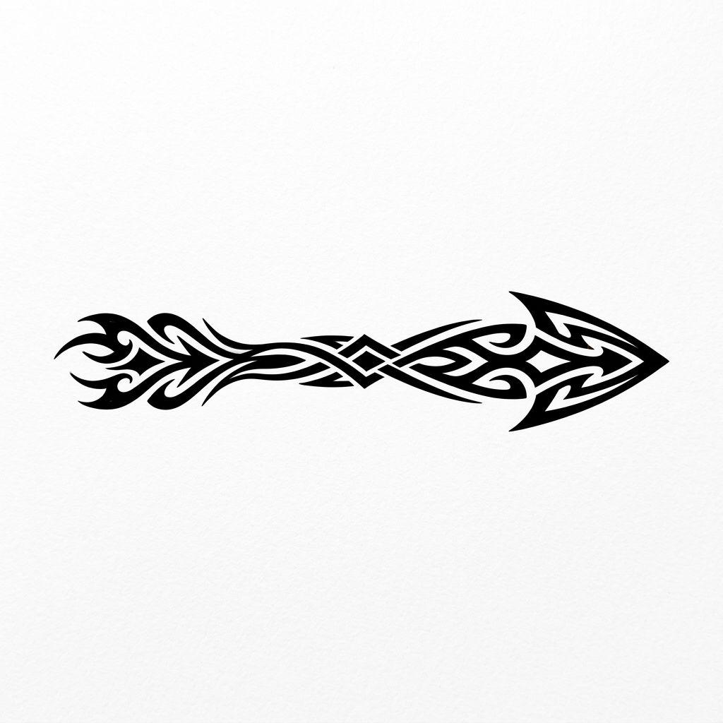 finger-tattoo tribal arrow