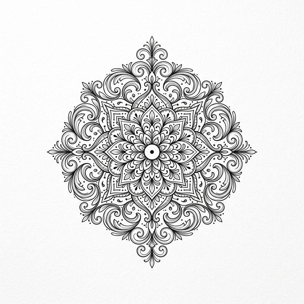 finger-tattoo mini mandala