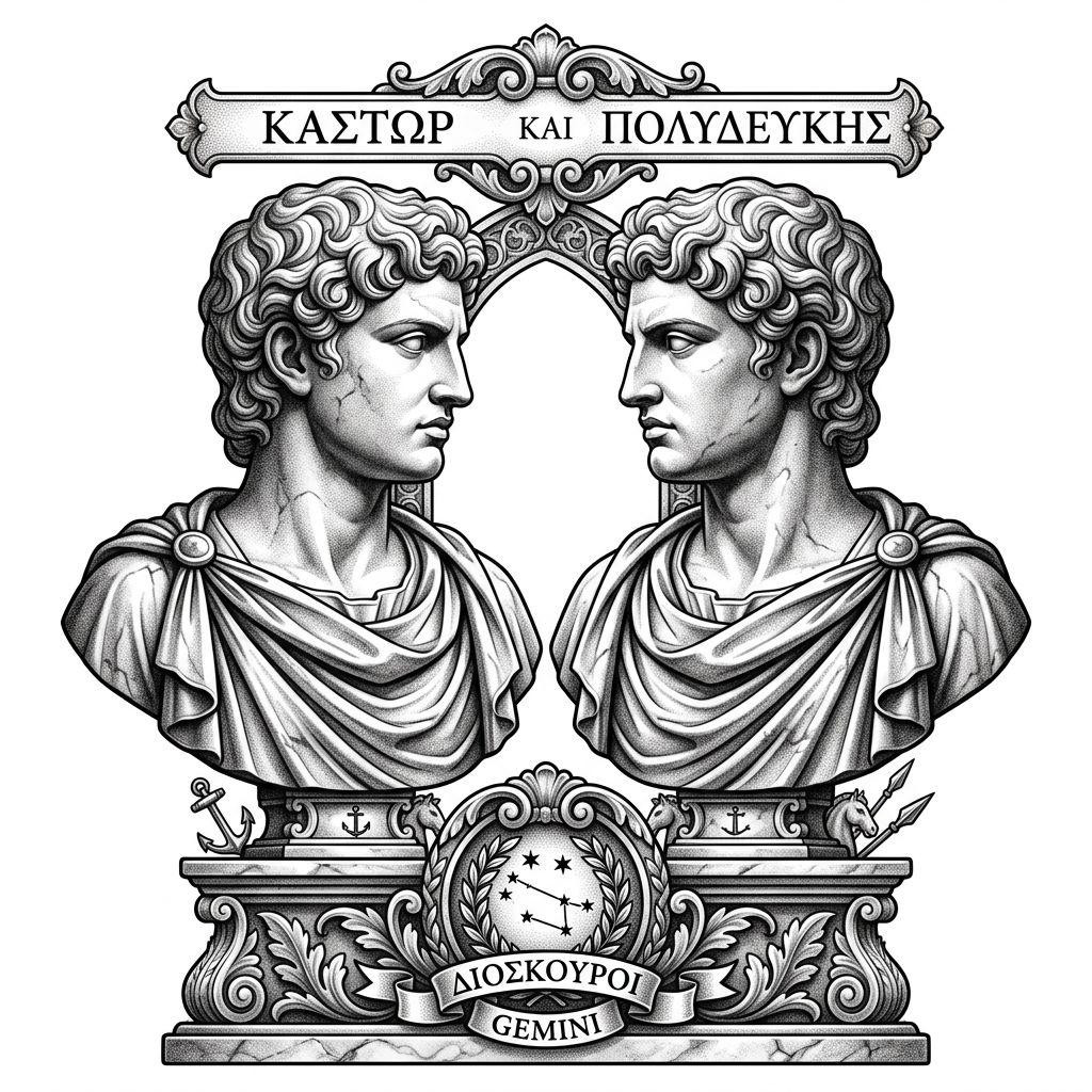 siblings-tattoo castor and pollux