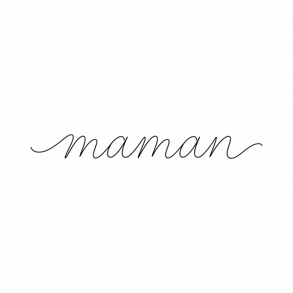 mom-tattoo minimalist mom lettering
