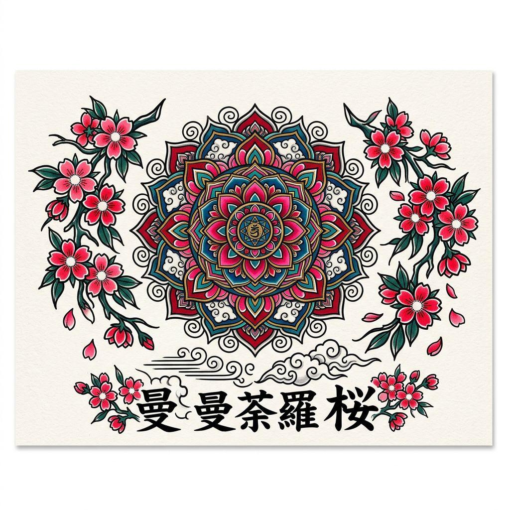 mandala-tattoo japanese mandala