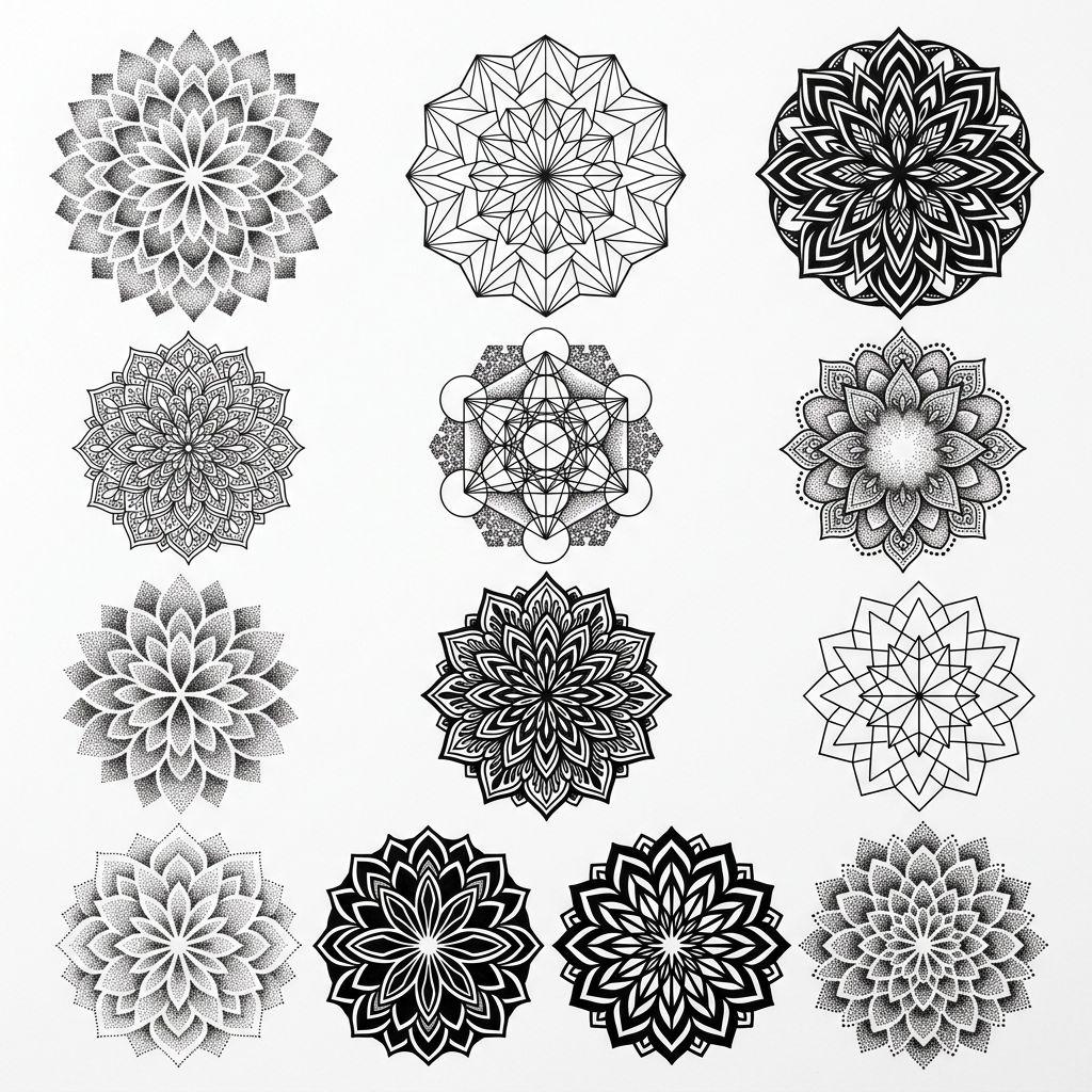 mandala-tattoo patchwork mandala