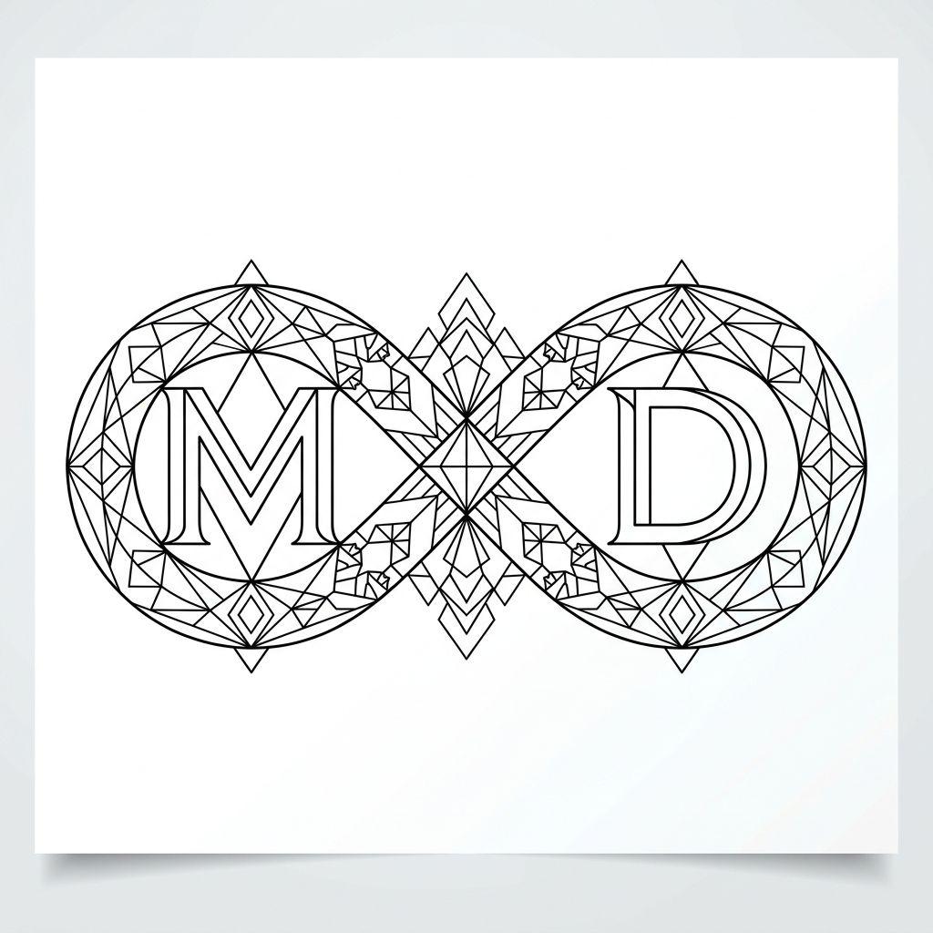 mother and daughter-tattoo infinity from m and d