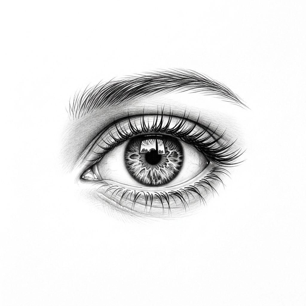 nape-tattoo micro-realistic eye