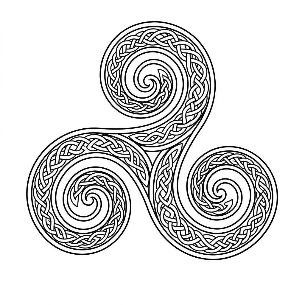 nape-tattoo celtic triskele