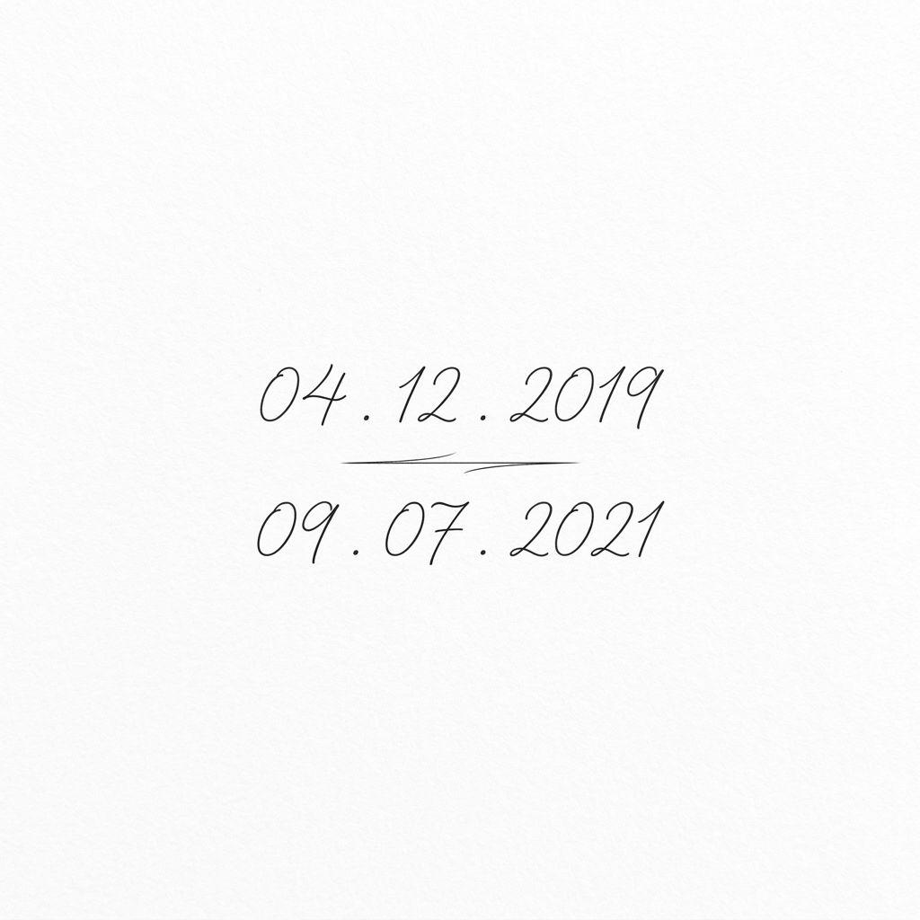 parents-tattoo two dates fine line