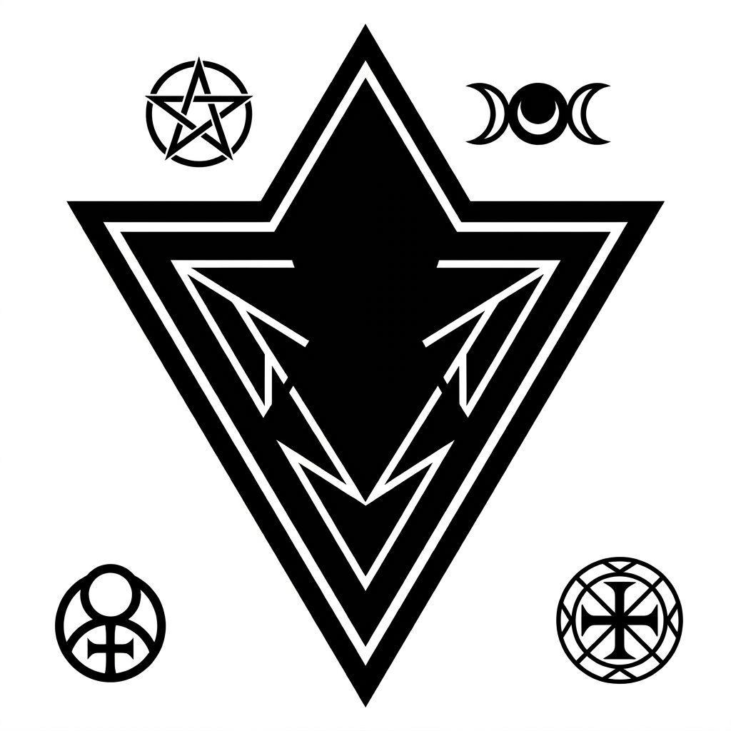 foot-tattoo blackwork symbol