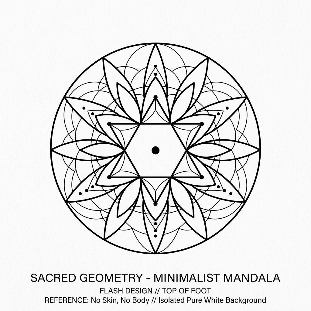 foot-tattoo geometric circle