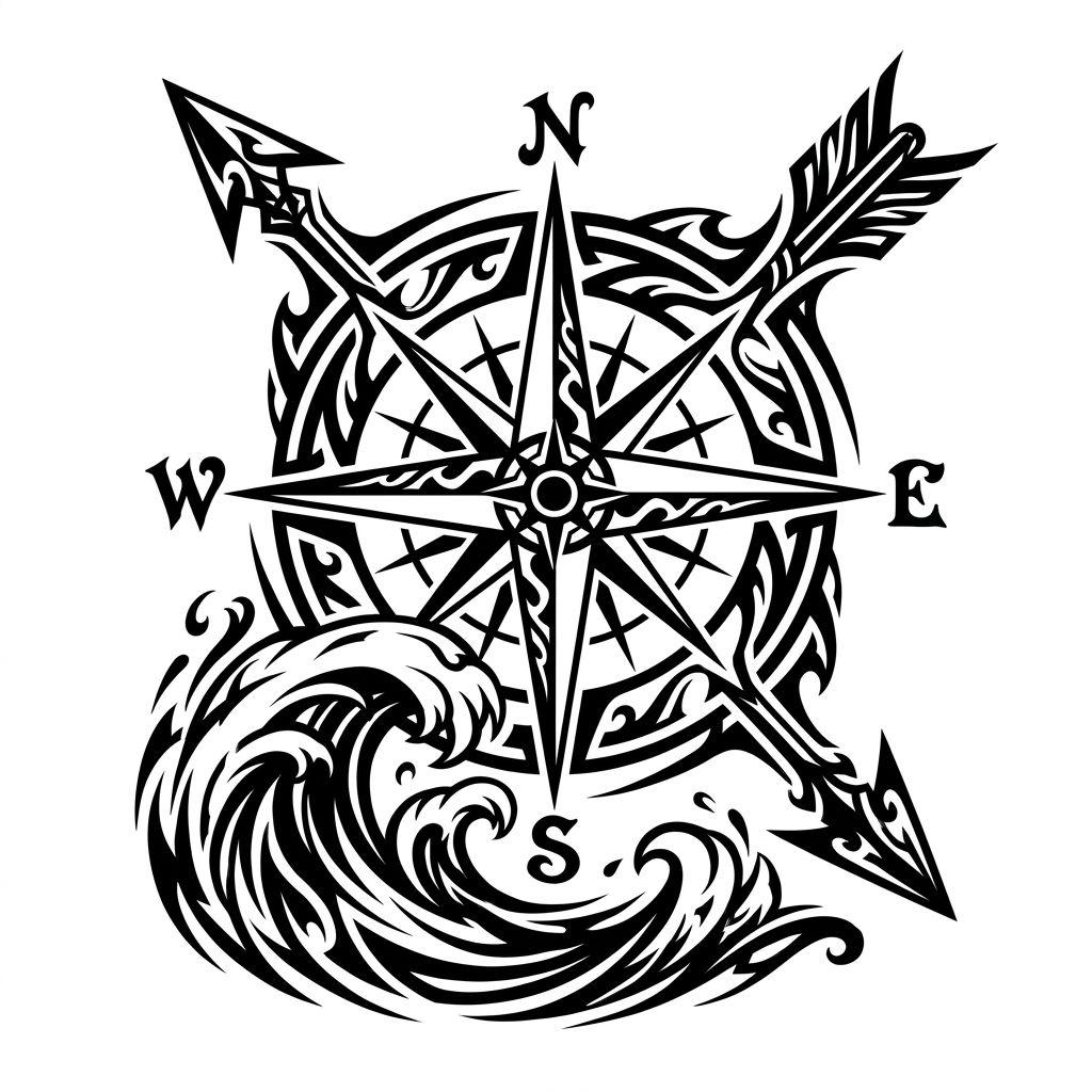 travel-tattoo tribal traveler