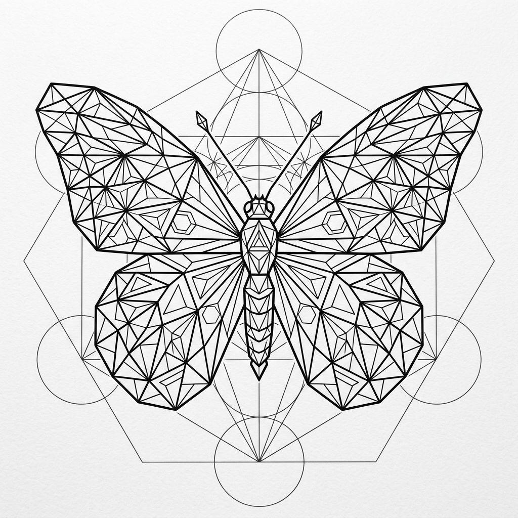 butterfly-tattoo geometric butterfly