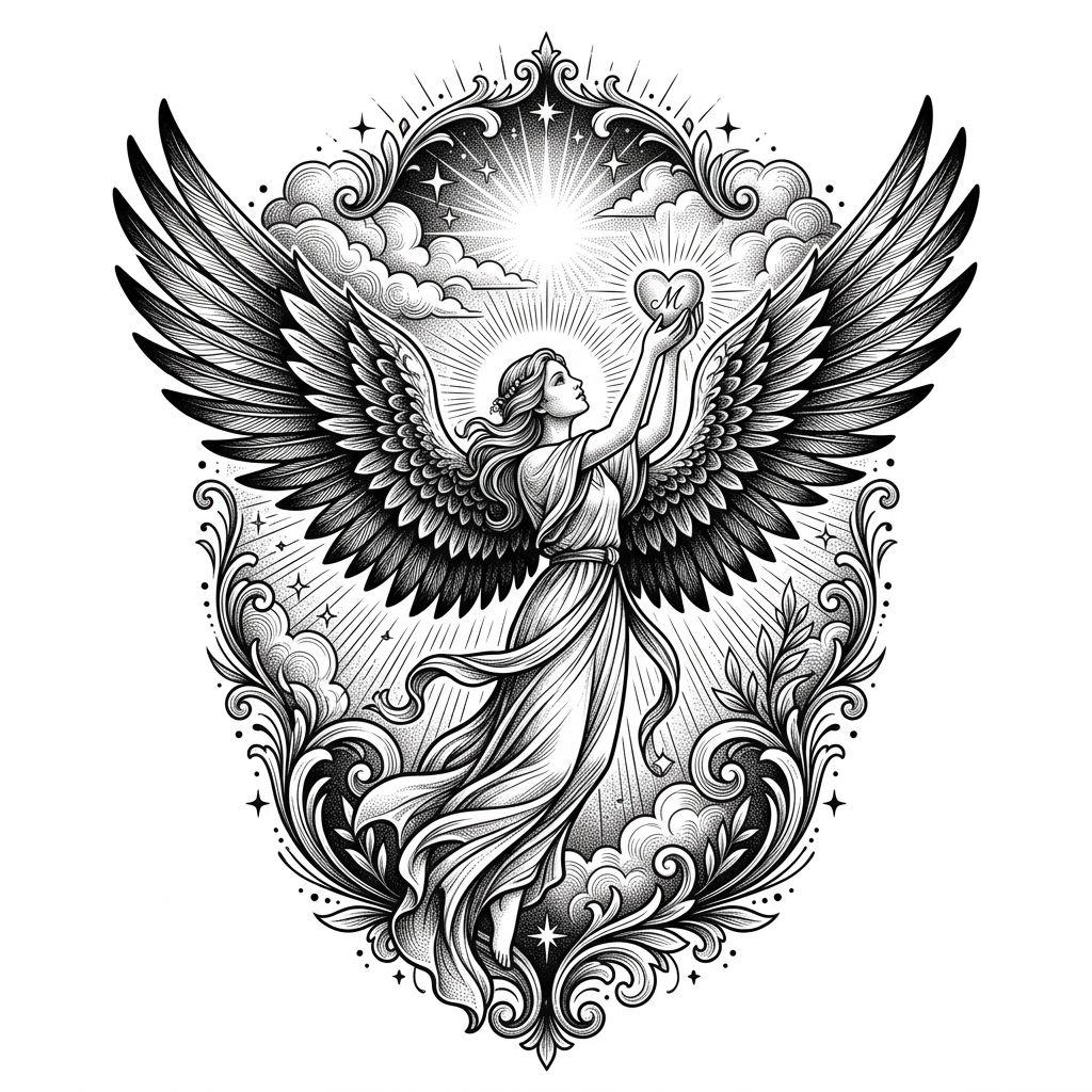 memorial-tattoo premium portrait