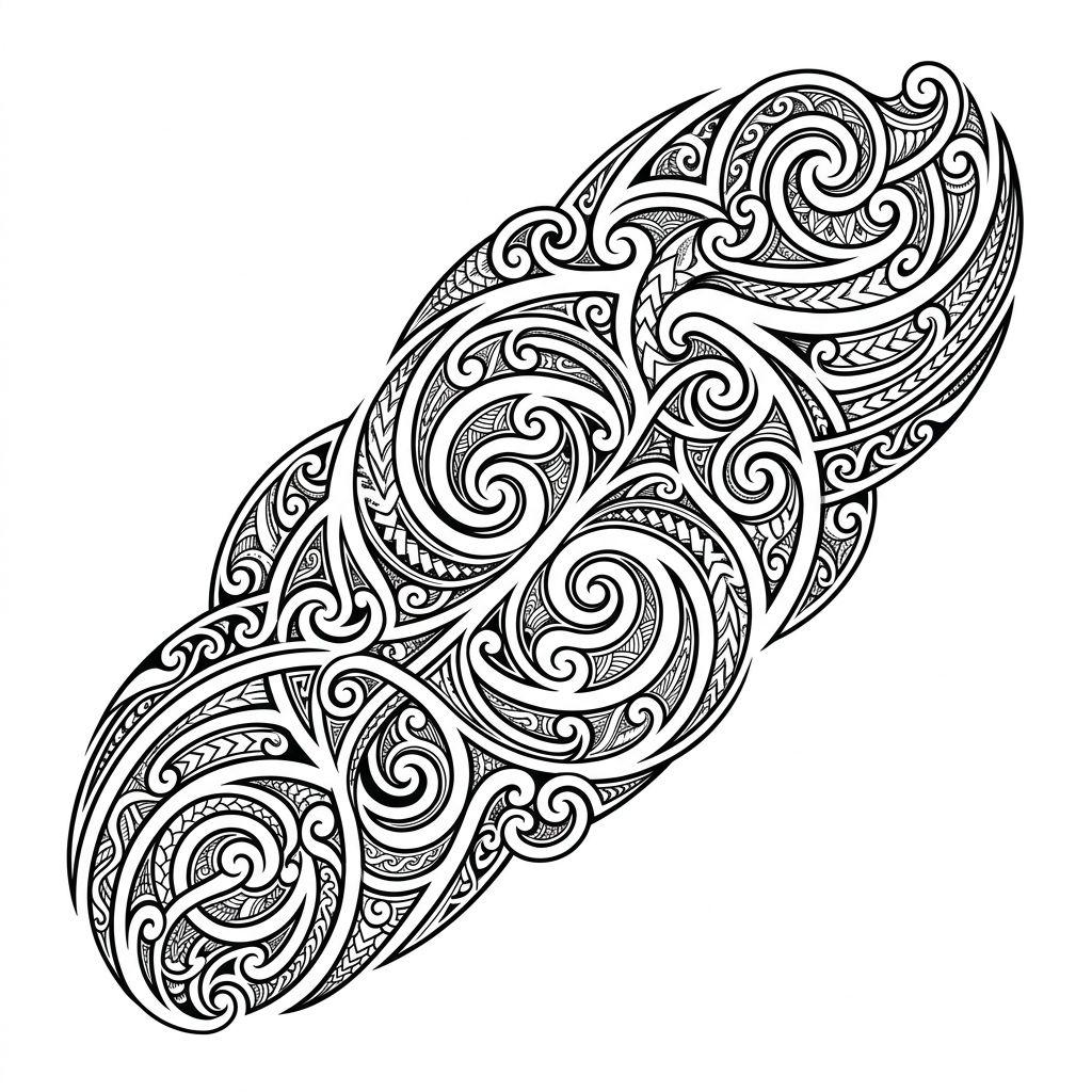 tribal-tattoo maori (ta moko)