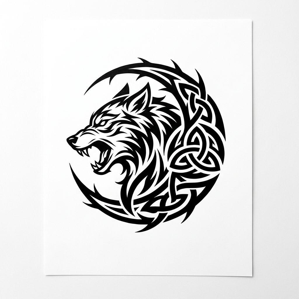 tribal-tattoo minimalist blackwork tribal