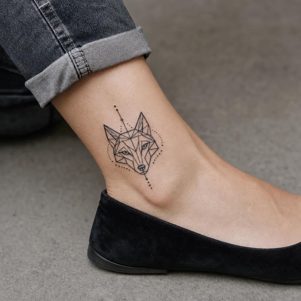 ankle-tattoo tribal arrow