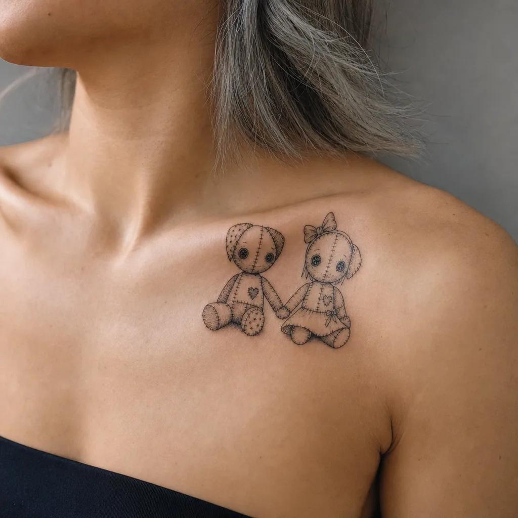 best friend-tattoo best friends patchwork