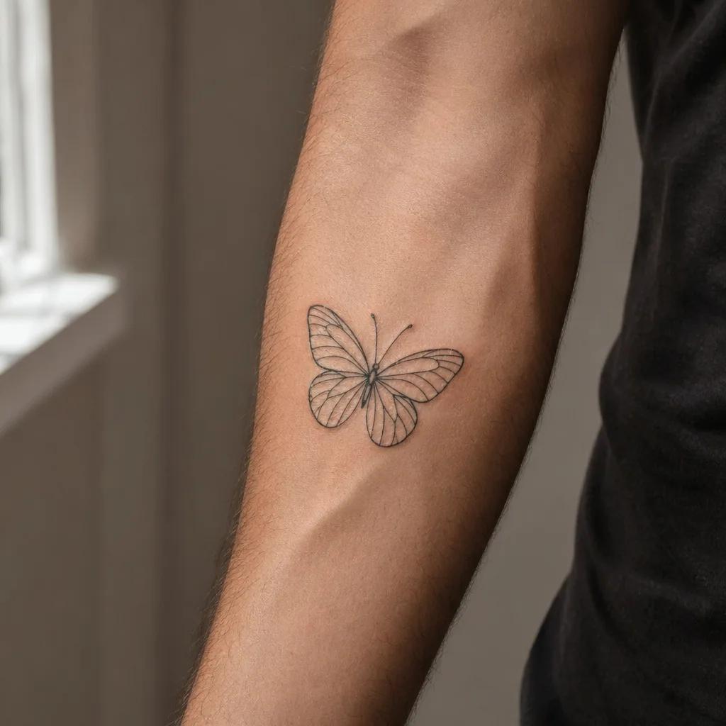 butterfly-tattoo minimalist butterfly