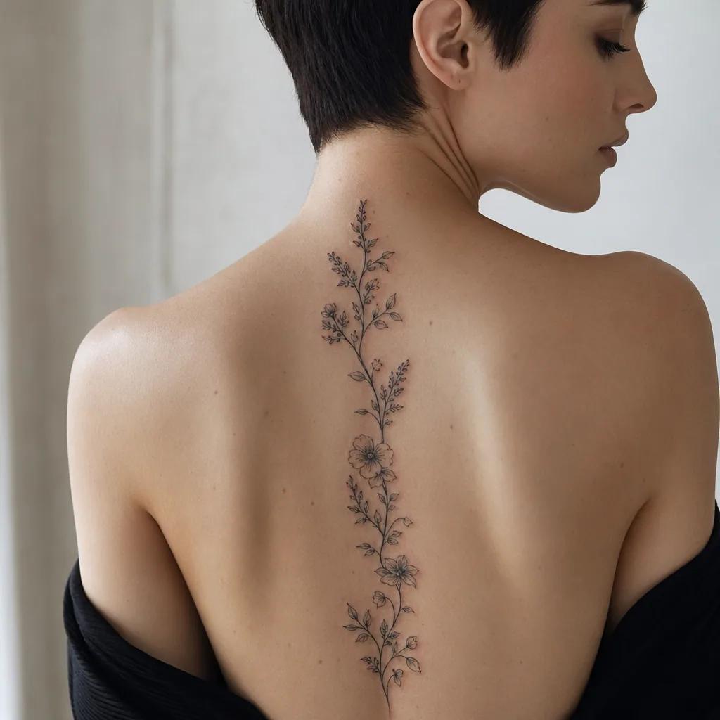 Idée tatouage colonne vertébrale