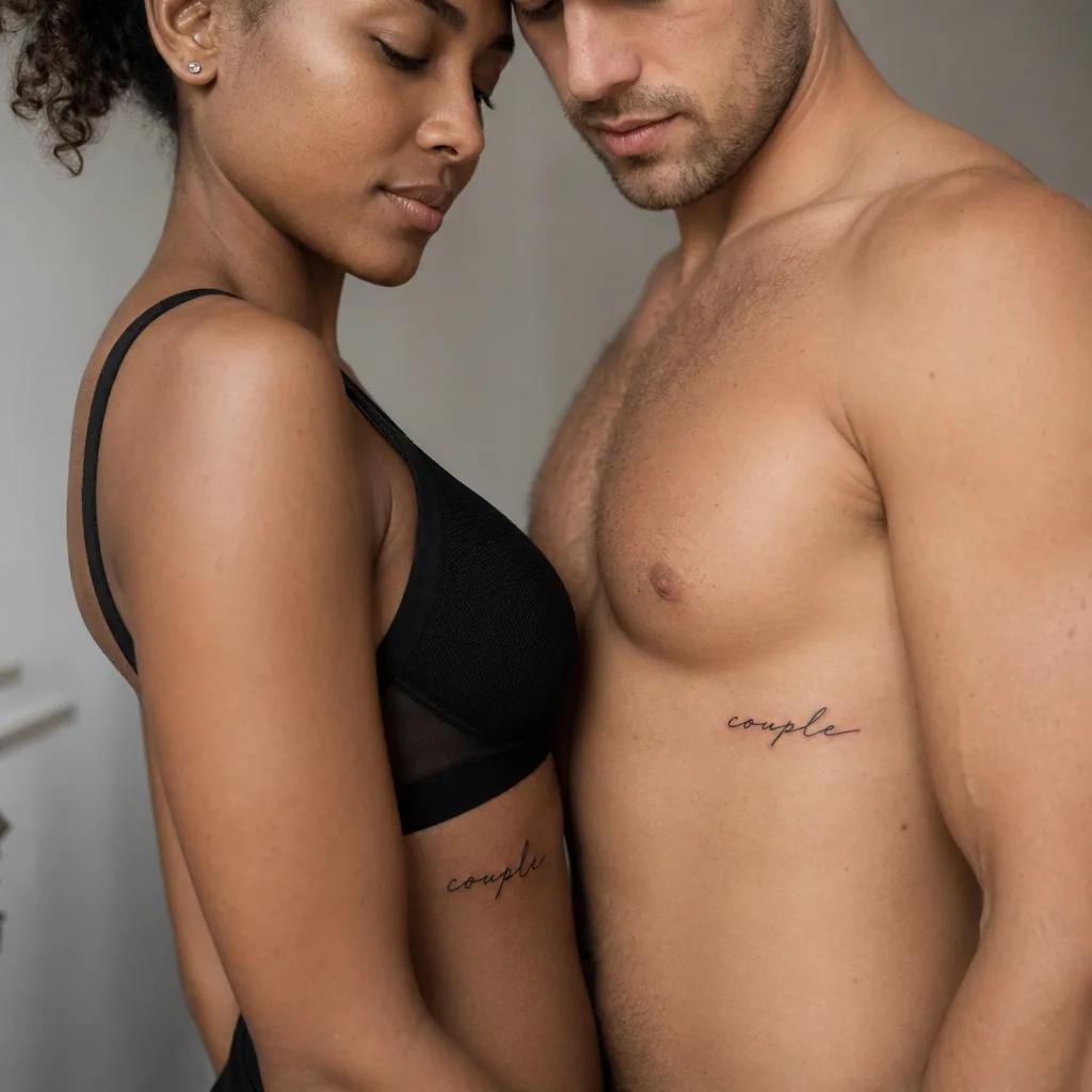couple-tattoo partner lettering