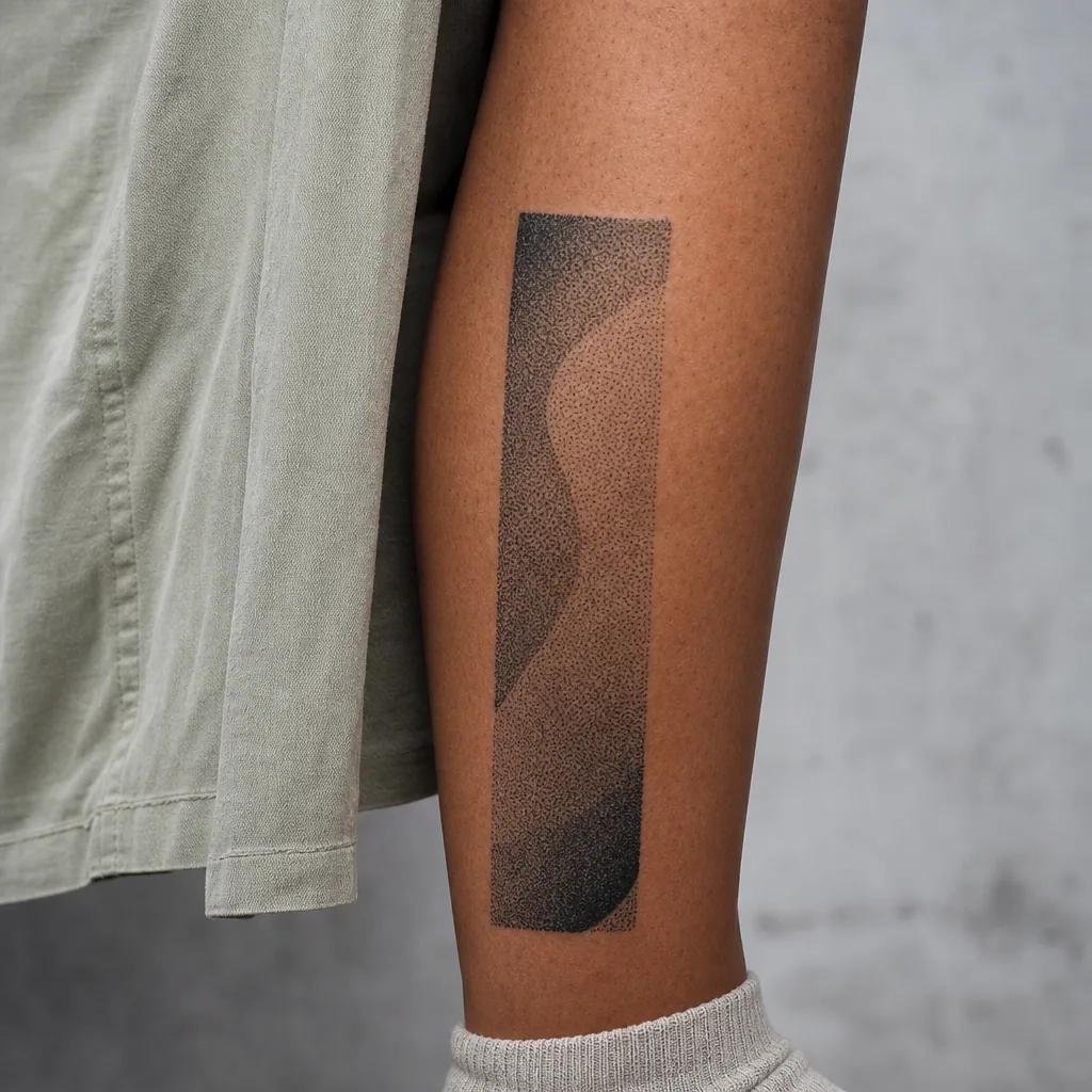 idée tatouage cover cover dotwork ombré