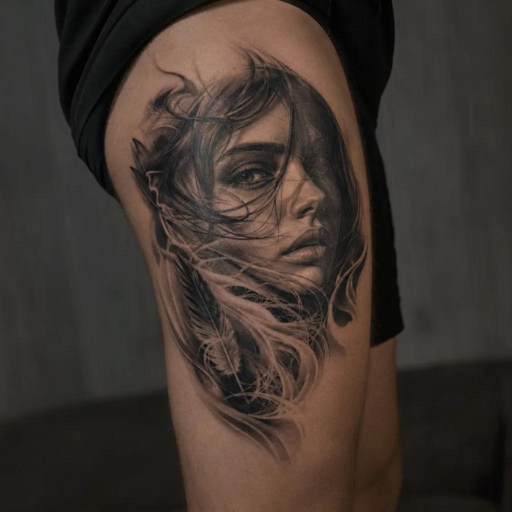 Idée tatouage cuisse