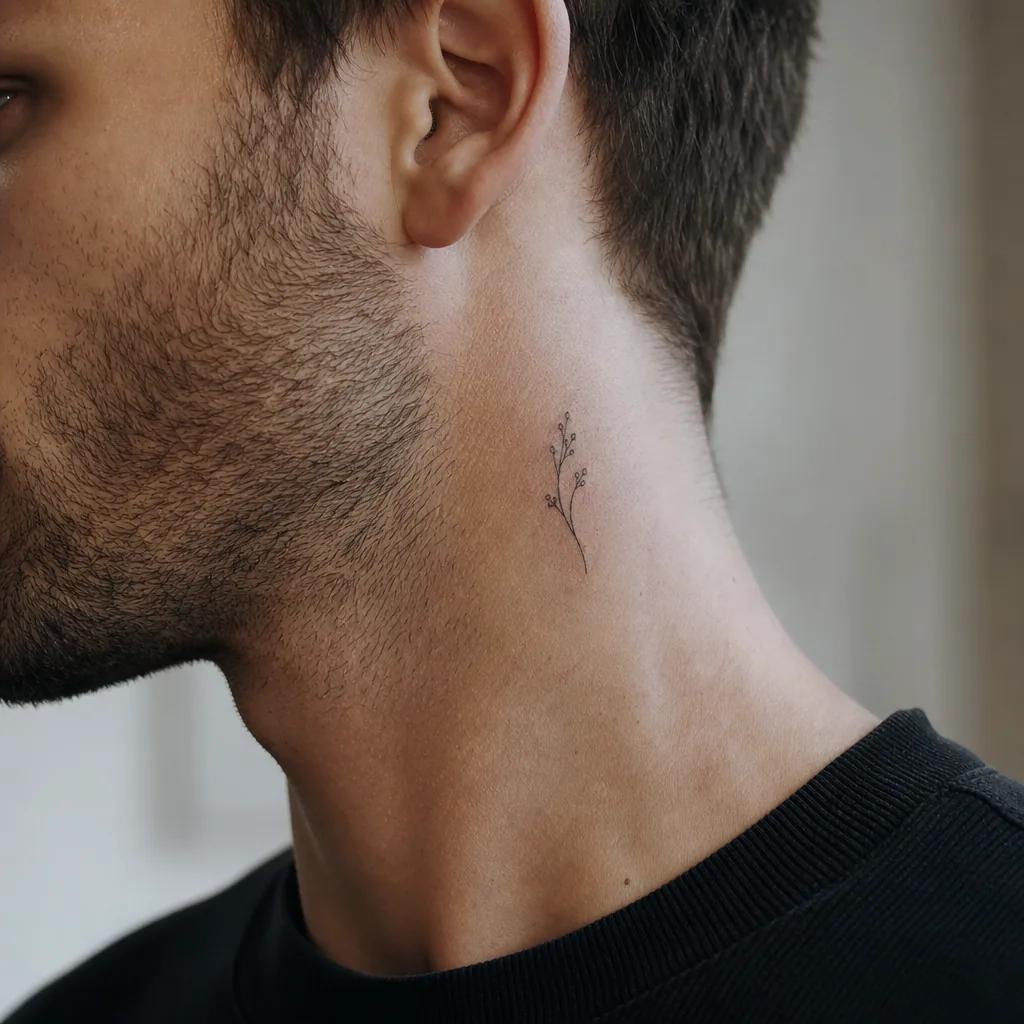 idée tatouage deuil date fine line