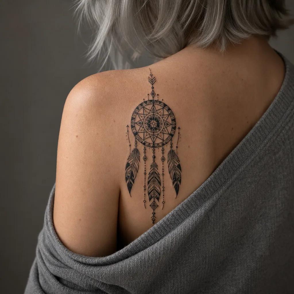dreamcatcher-tattoo tribal dreamcatcher