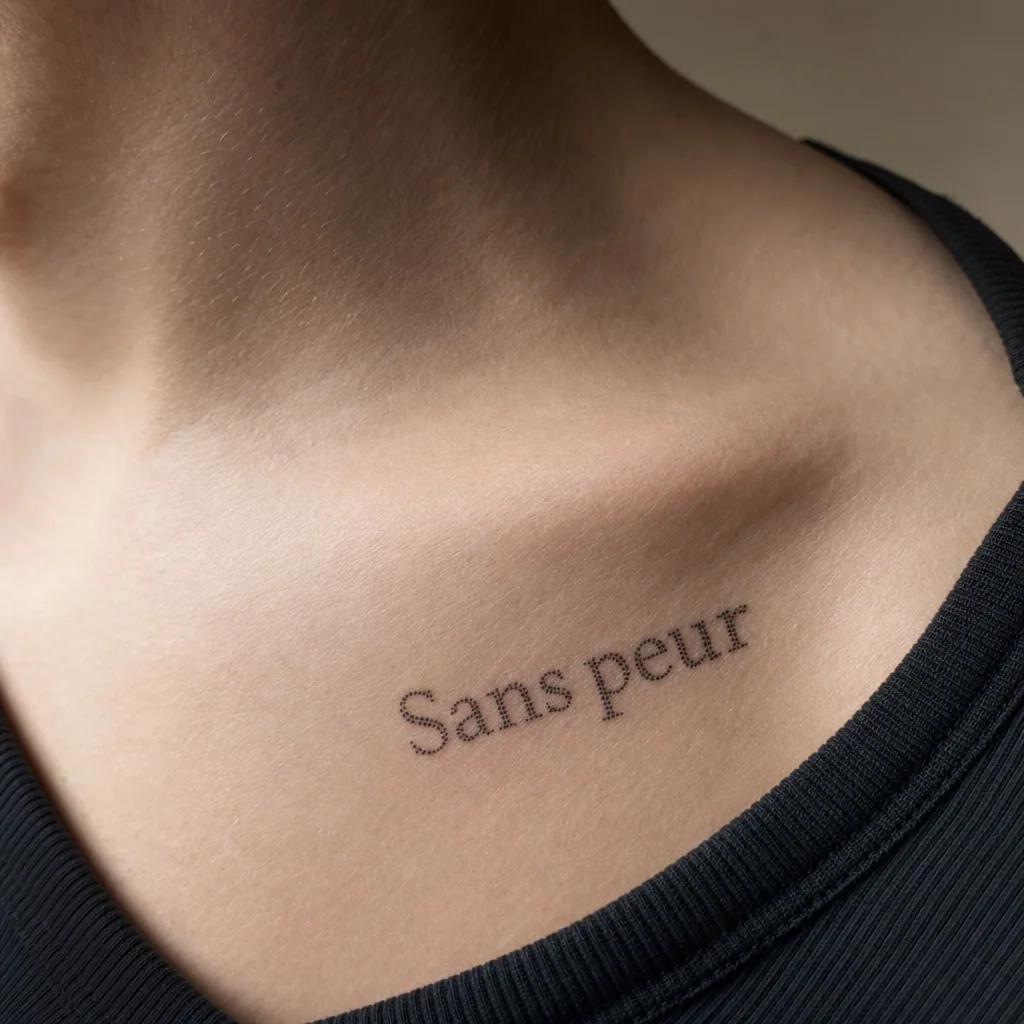 idée tatouage écriture lettrage dotwork pointillé