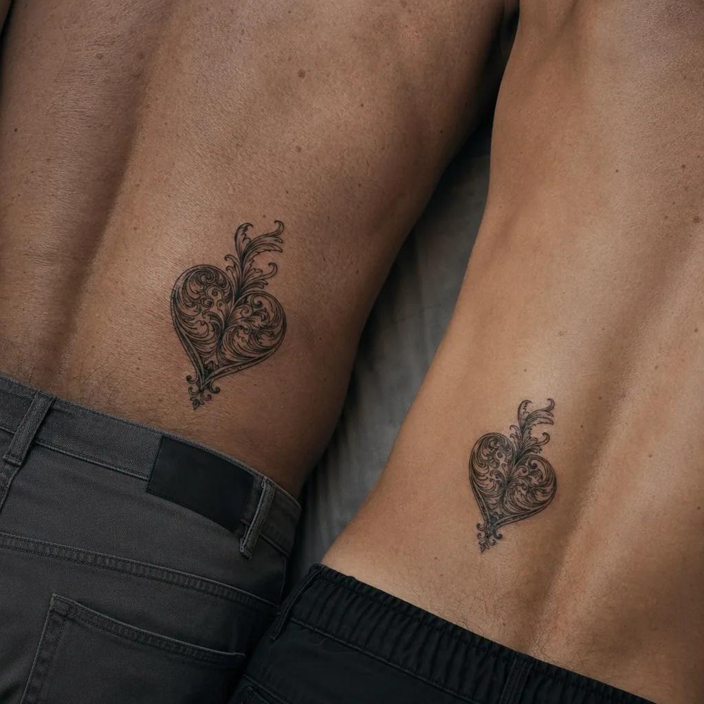 father and son-tattoo neo-traditional anchors 'my son'