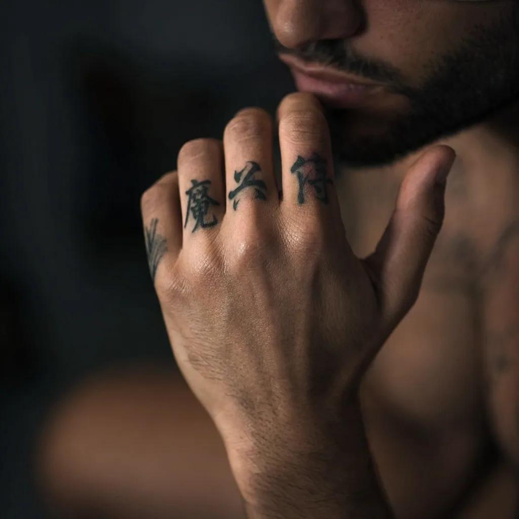 finger-tattoo micro-realism eye