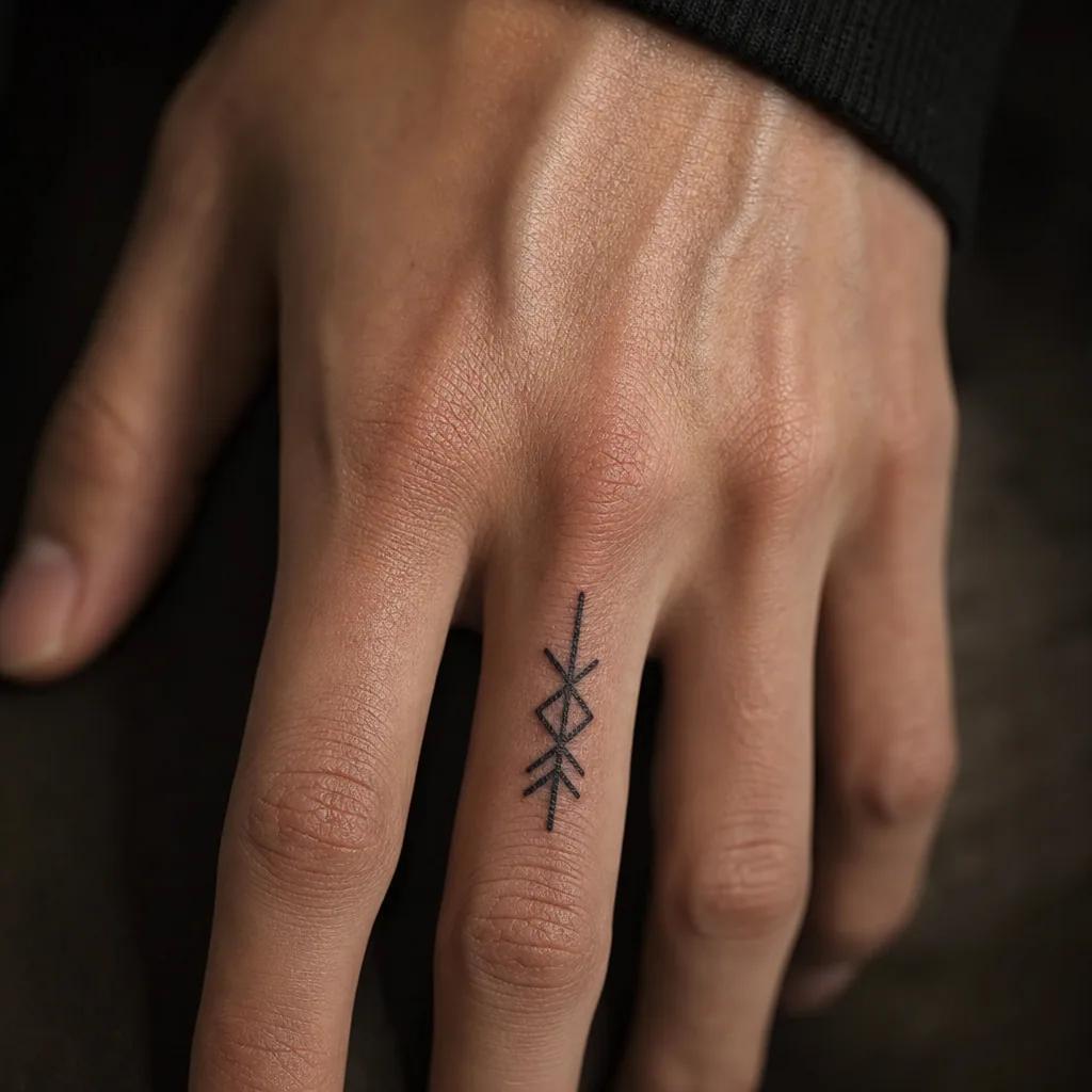 finger-tattoo mini mandala
