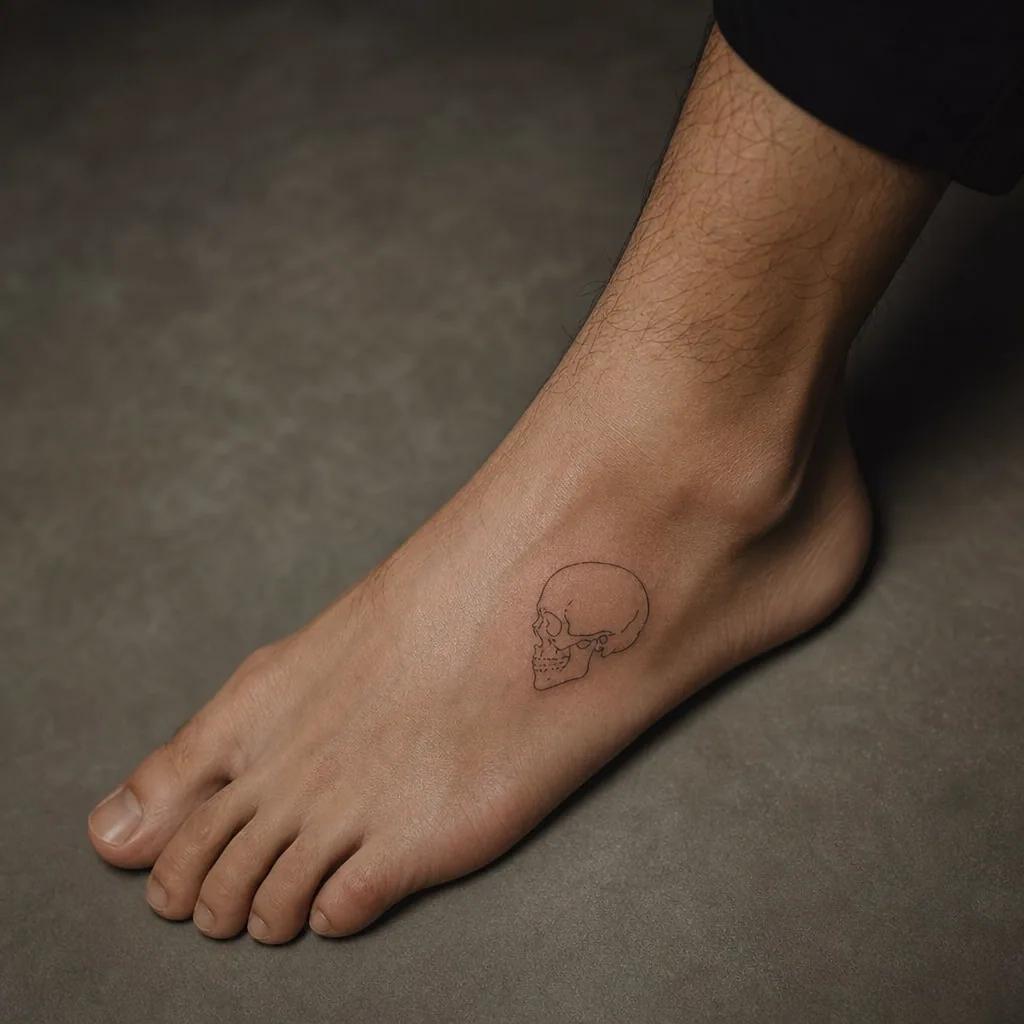 foot-tattoo neo-traditional swallow