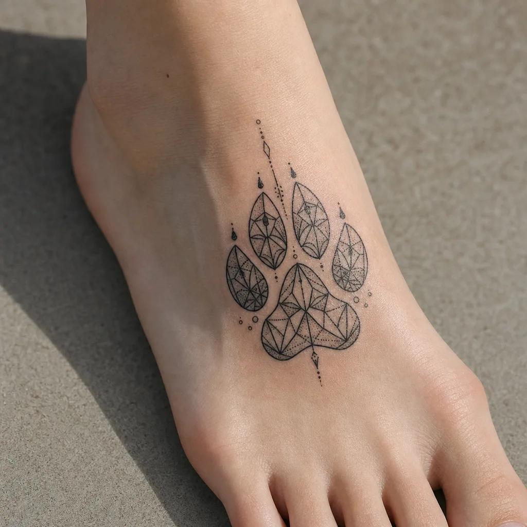 foot-tattoo tribal arrow