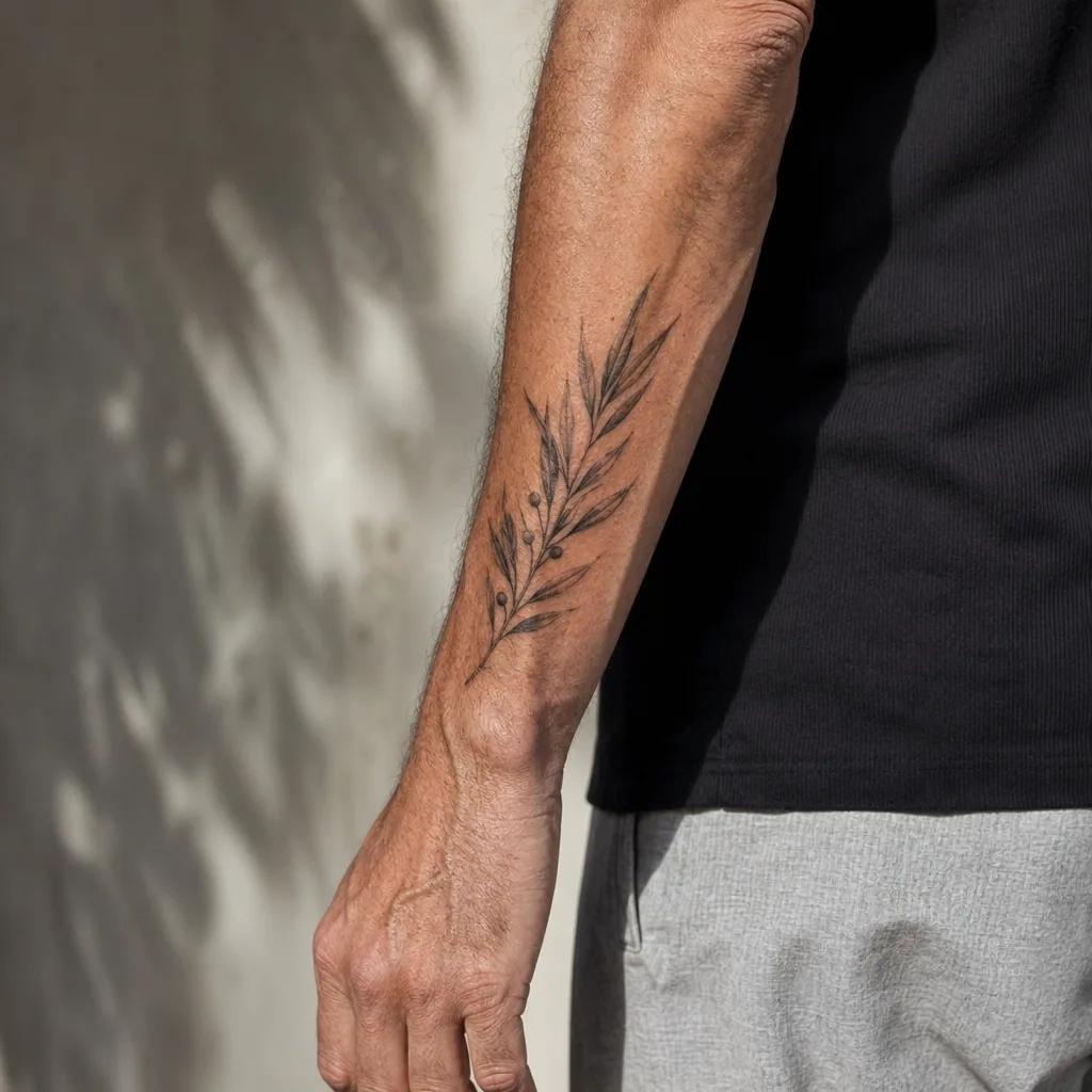 forearm-tattoo olive branch