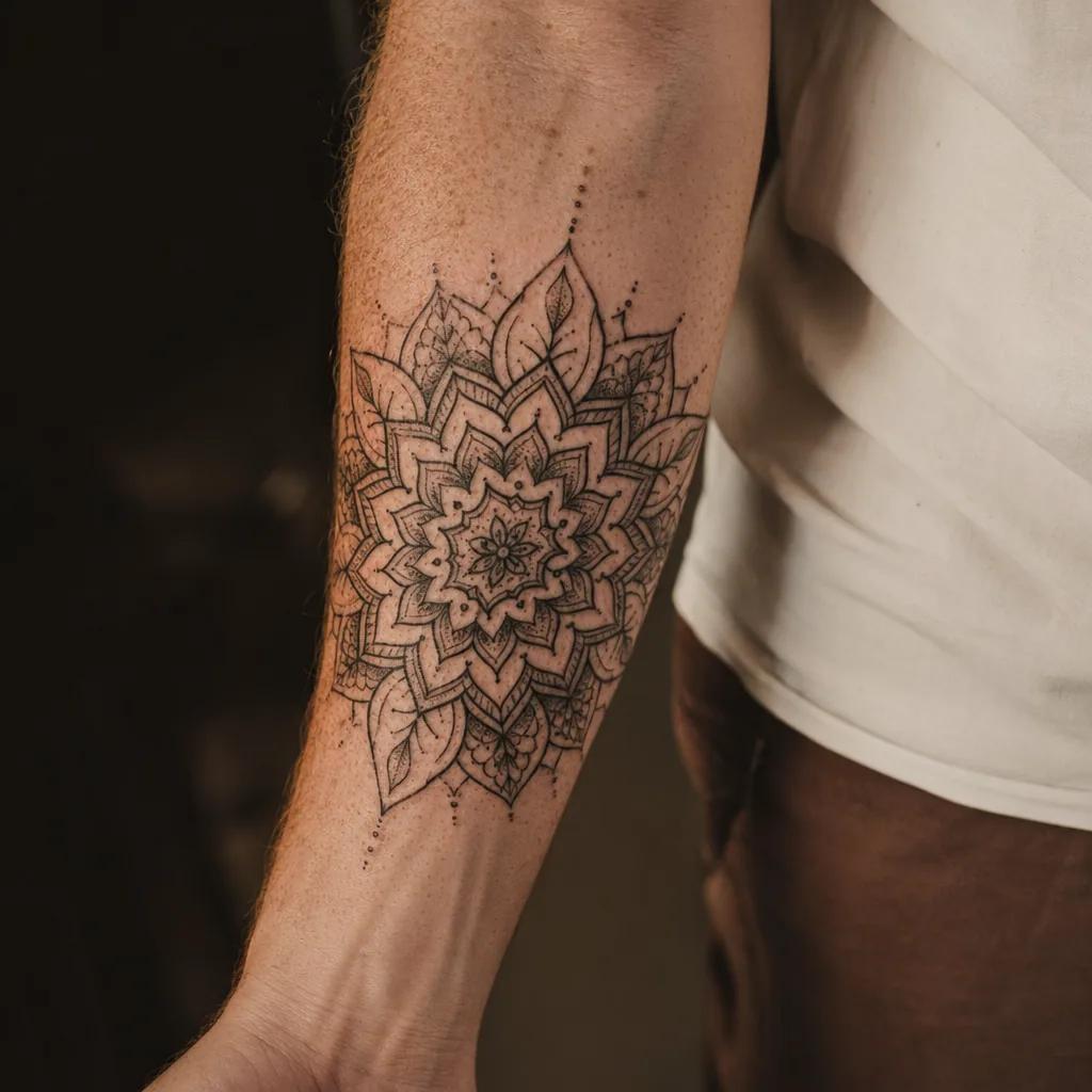 forearm-tattoo forearm mandala