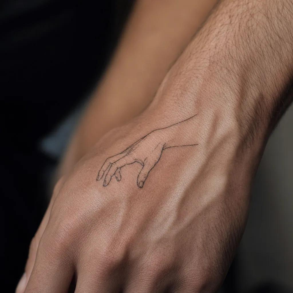 hand-tattoo minimalist hand