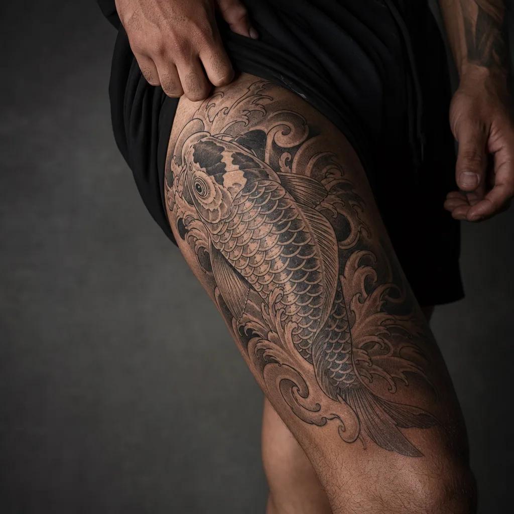 japanese-tattoo irezumi koi sleeve