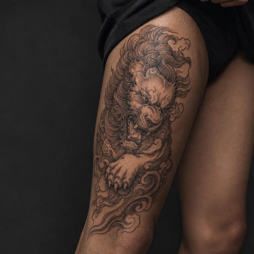 Tattoo idea lion