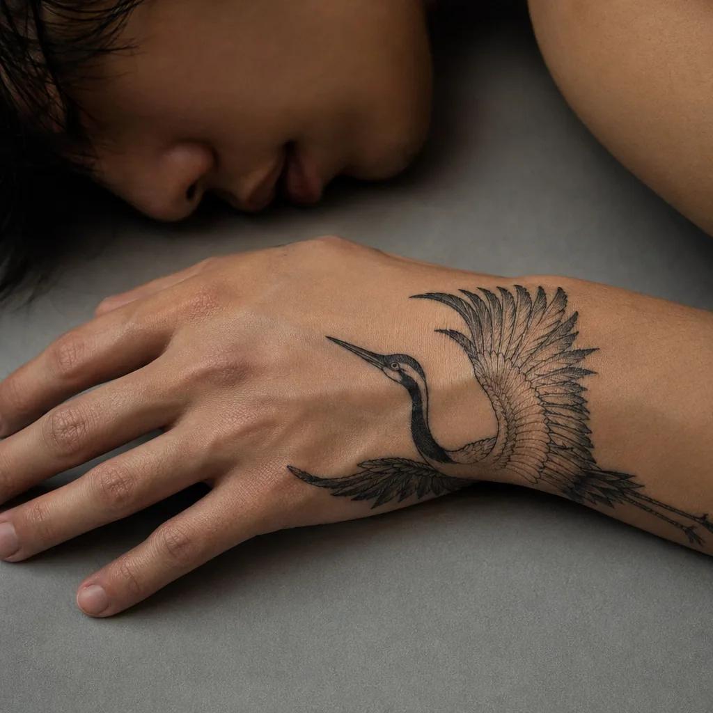 idée tatouage main main crâne